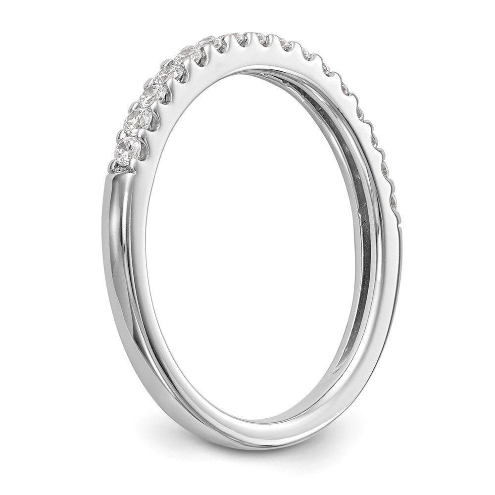 14K White Gold 1/4 carat Diamond Complete Wedding Band