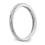 14K White Gold 1/4 carat Diamond Complete Wedding Band