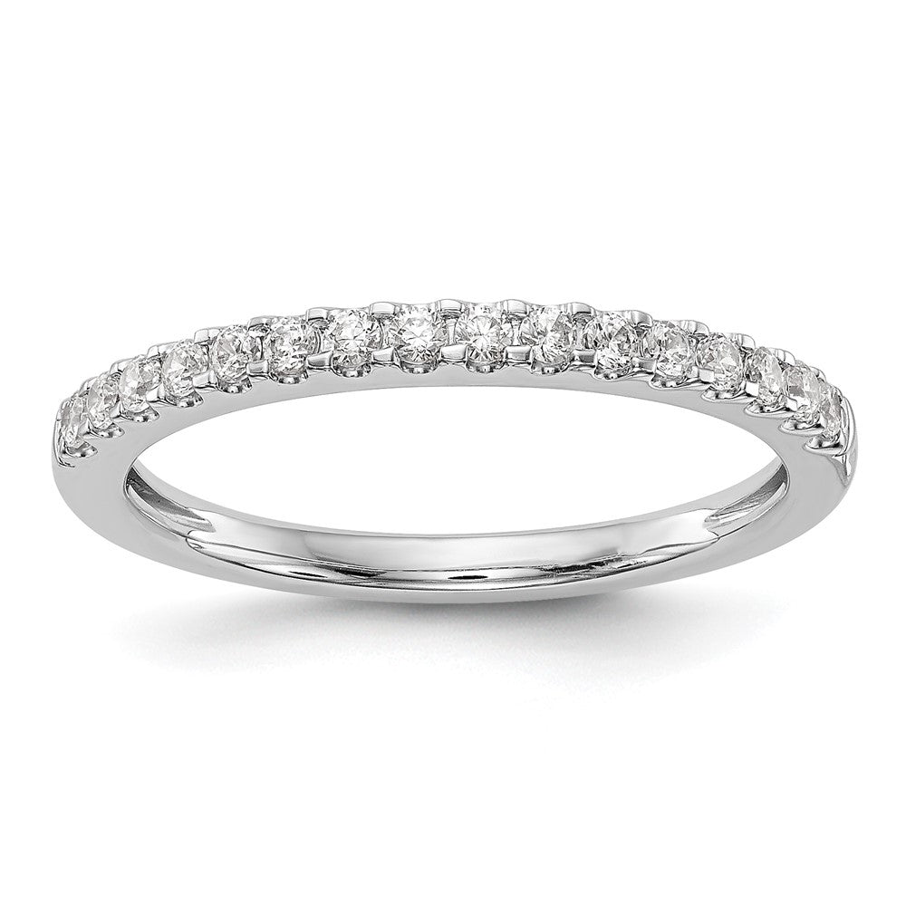 14K White Gold 1/4 carat Diamond Complete Wedding Band