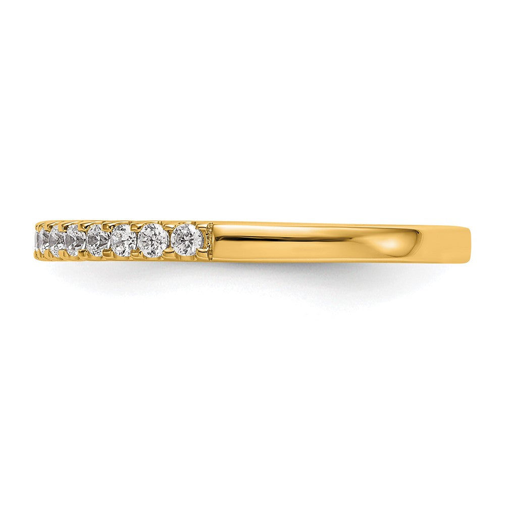 14K Yellow Gold Diamond Wedding Band