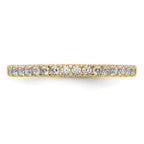 14K Yellow Gold Diamond Wedding Band