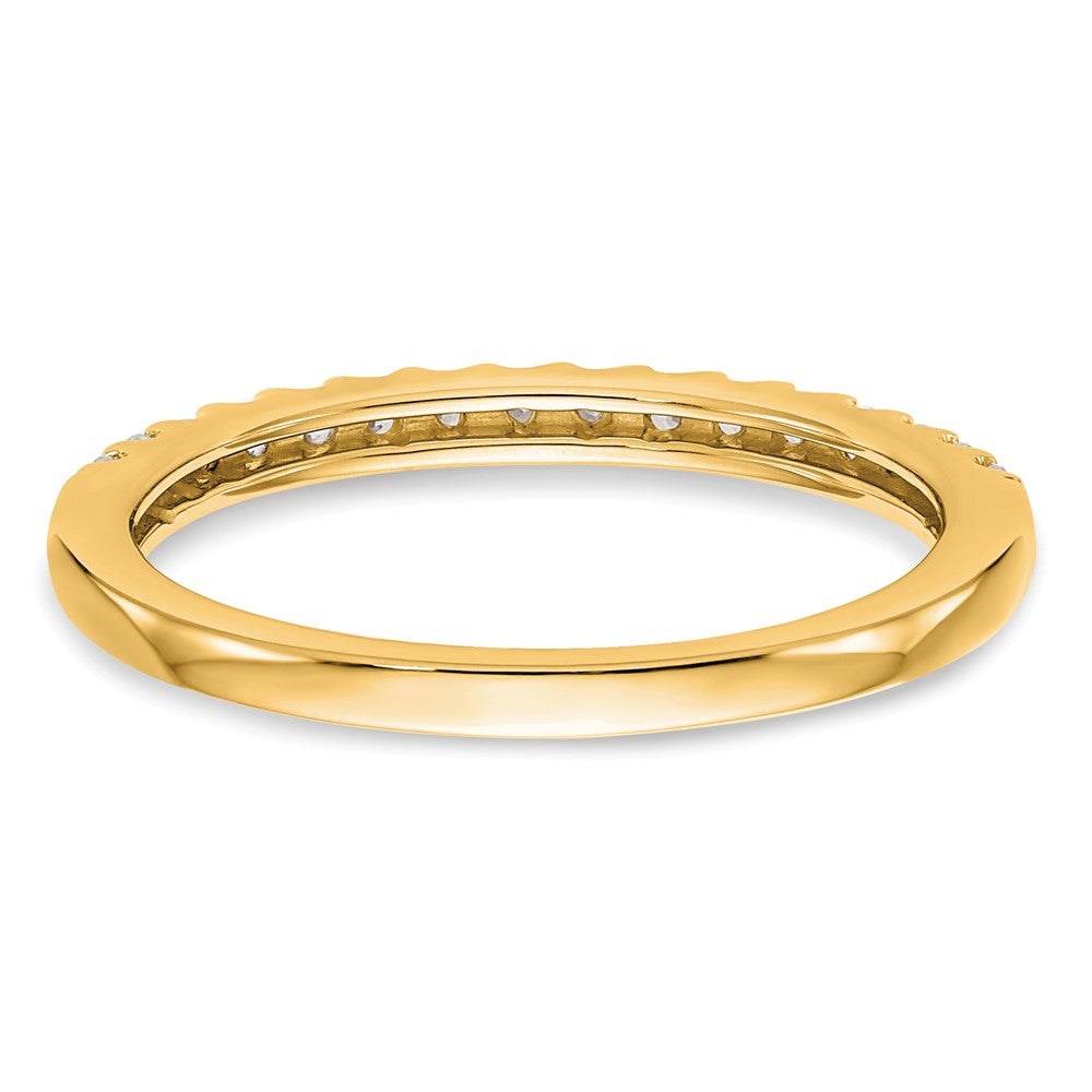 14K Yellow Gold Diamond Wedding Band