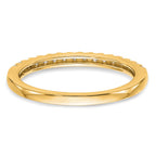 14K Yellow Gold Diamond Wedding Band