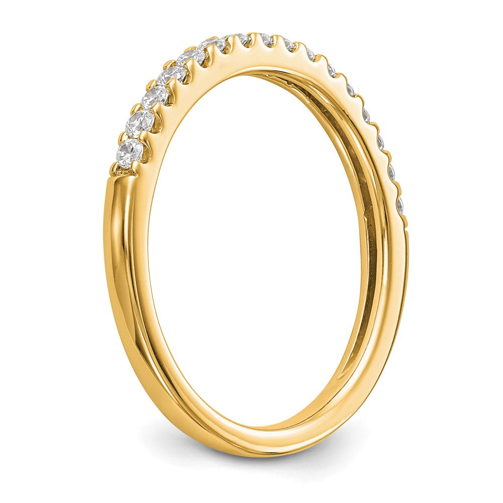 14K Yellow Gold Diamond Wedding Band