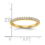 14K Yellow Gold Diamond Wedding Band