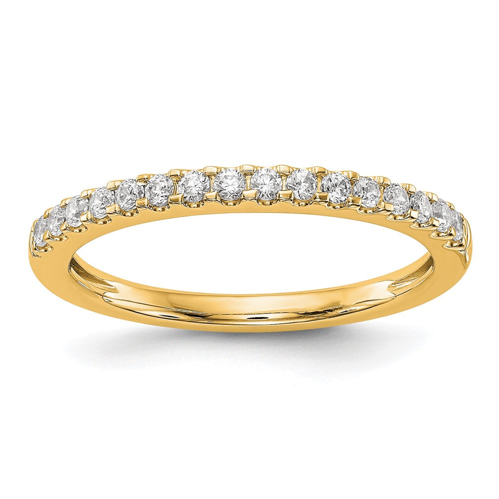 14K Yellow Gold Diamond Wedding Band