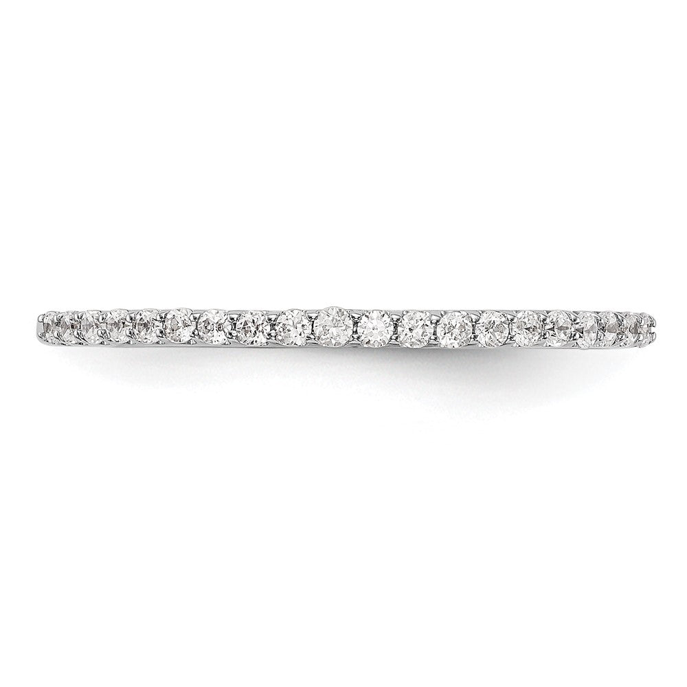 14K White Gold 1/6 carat Diamond Complete Wedding Band
