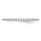 14K White Gold 1/6 carat Diamond Complete Wedding Band