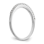 14K White Gold 1/6 carat Diamond Complete Wedding Band