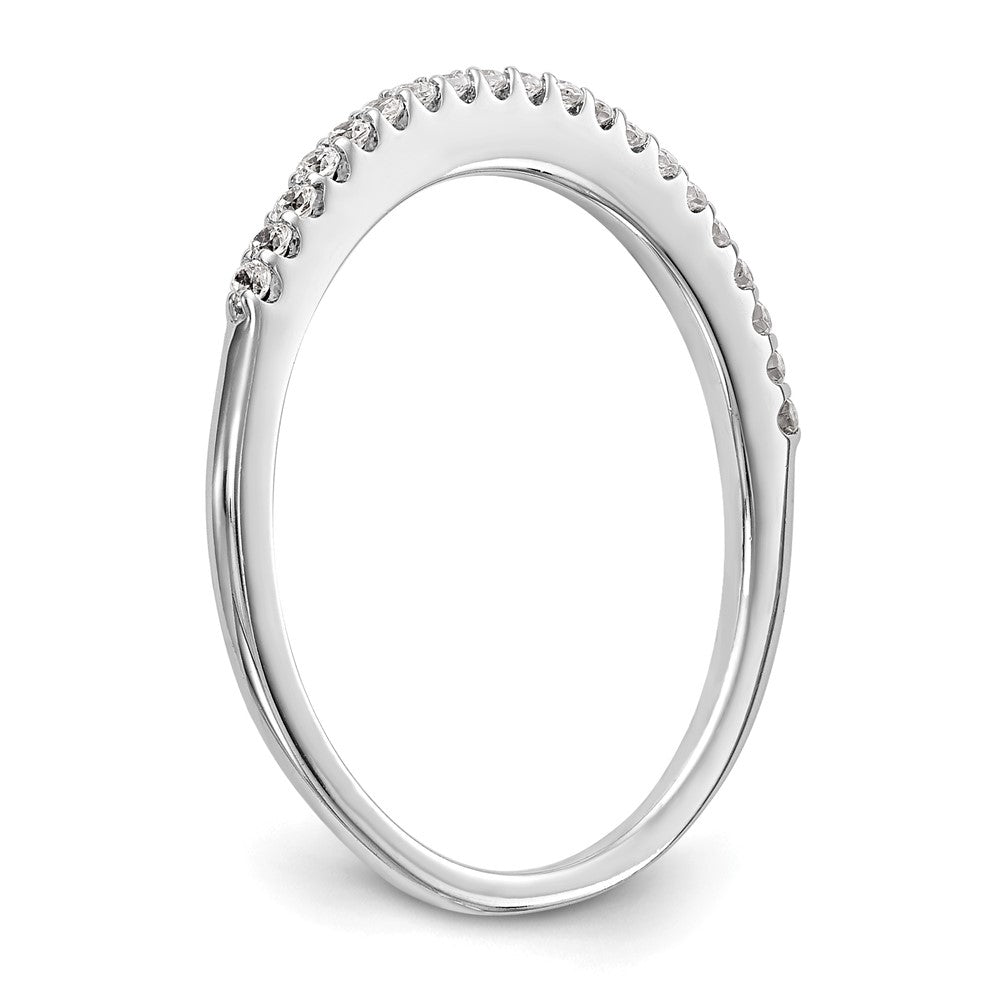 14K White Gold 1/6 carat Diamond Complete Wedding Band