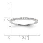 14K White Gold 1/6 carat Diamond Complete Wedding Band