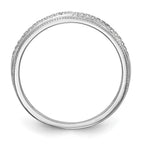 14K White Gold 1/15 carat Diamond Complete Wedding Band