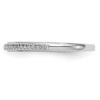 14K White Gold 1/15 carat Diamond Complete Wedding Band