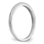 14K White Gold 1/15 carat Diamond Complete Wedding Band