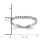 14k White Gold 1/8 carat Diamond Complete Wedding Band