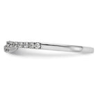 14K White Gold Diamond Wedding Band