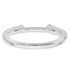 14K White Gold Diamond Wedding Band