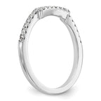 14K White Gold Diamond Wedding Band