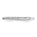 14K White Gold Diamond Wedding Band