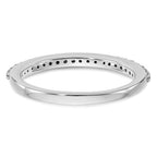 14K White Gold 1/4 carat Diamond Complete Wedding Band