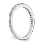 14K White Gold 1/4 carat Diamond Complete Wedding Band
