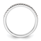 14K White Gold 1/5 carat Complete Diamond Wedding Band