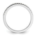 14K White Gold 1/4 carat Complete Diamond Wedding Band