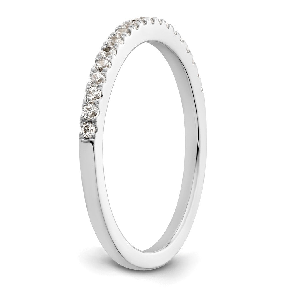14K White Gold 1/4 carat Complete Diamond Wedding Band