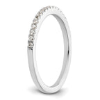 14K White Gold 1/4 carat Complete Diamond Wedding Band