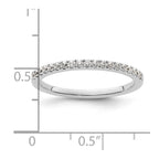 14K White Gold 1/4 carat Complete Diamond Wedding Band