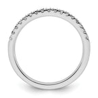 14K White Gold 1/4 carat Complete Diamond Wedding Band