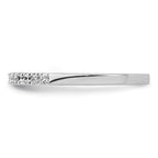 14K White Gold 1/4 carat Complete Diamond Wedding Band
