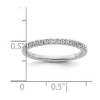 14K White Gold 1/4 carat Complete Diamond Wedding Band