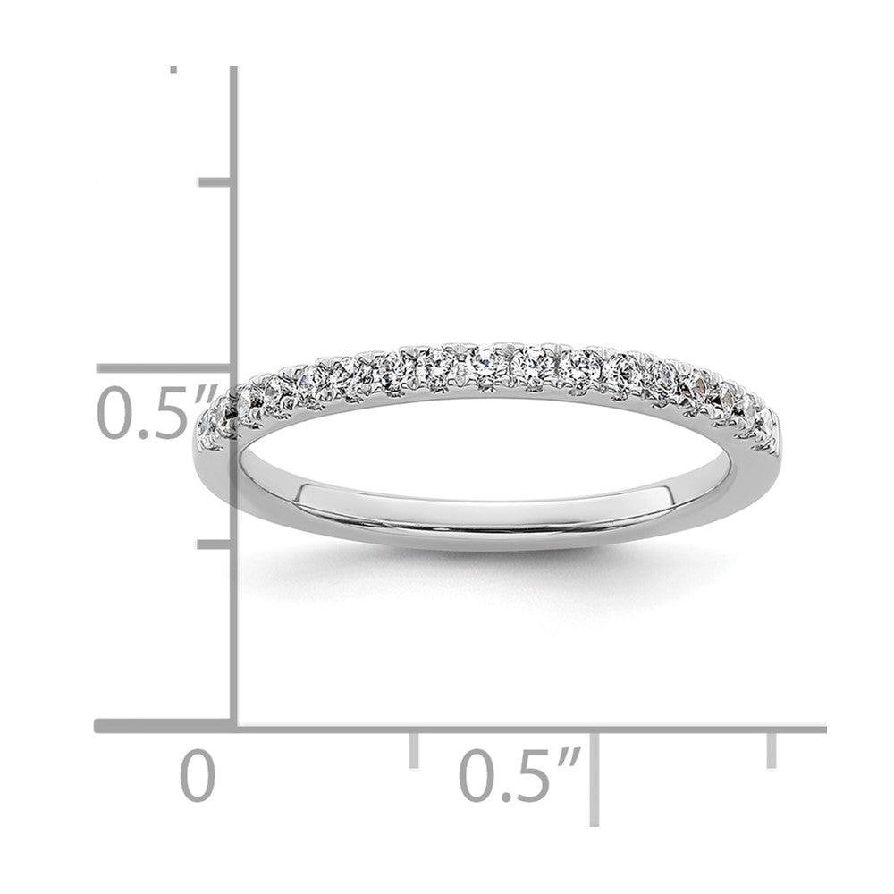 14K White Gold 1/4 carat Complete Diamond Wedding Band