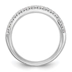 14K White Gold 3/8 carat Diamond Complete Wedding Band