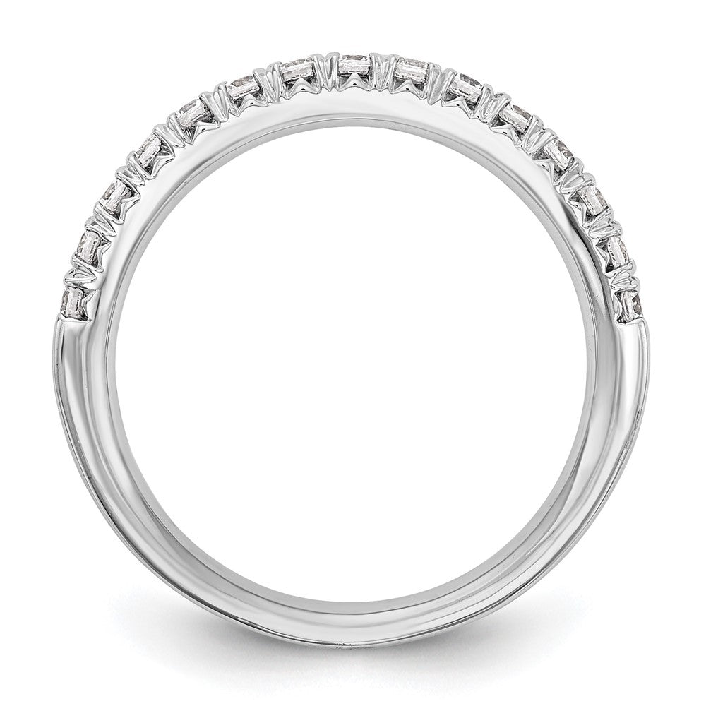 14K White Gold 3/8 carat Diamond Complete Wedding Band