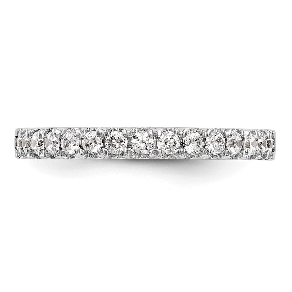 14K White Gold 3/8 carat Diamond Complete Wedding Band