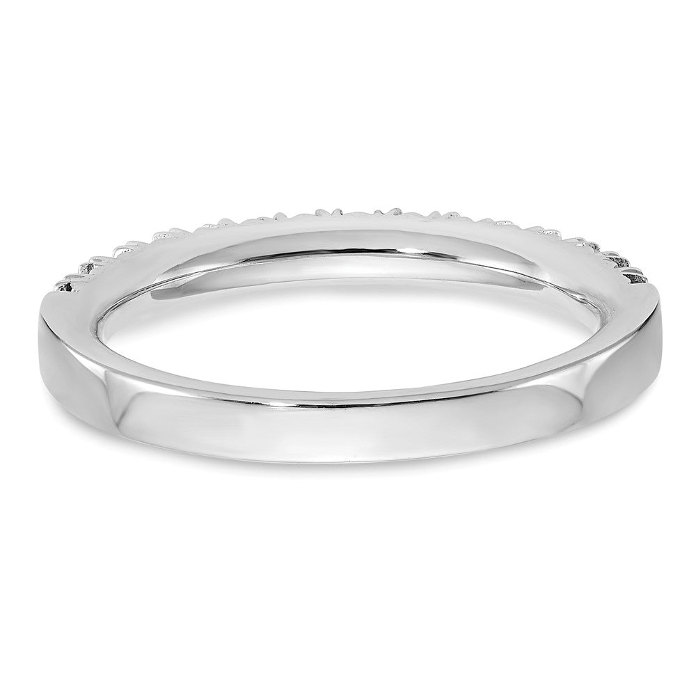 14K White Gold 3/8 carat Diamond Complete Wedding Band