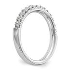 14K White Gold 3/8 carat Diamond Complete Wedding Band