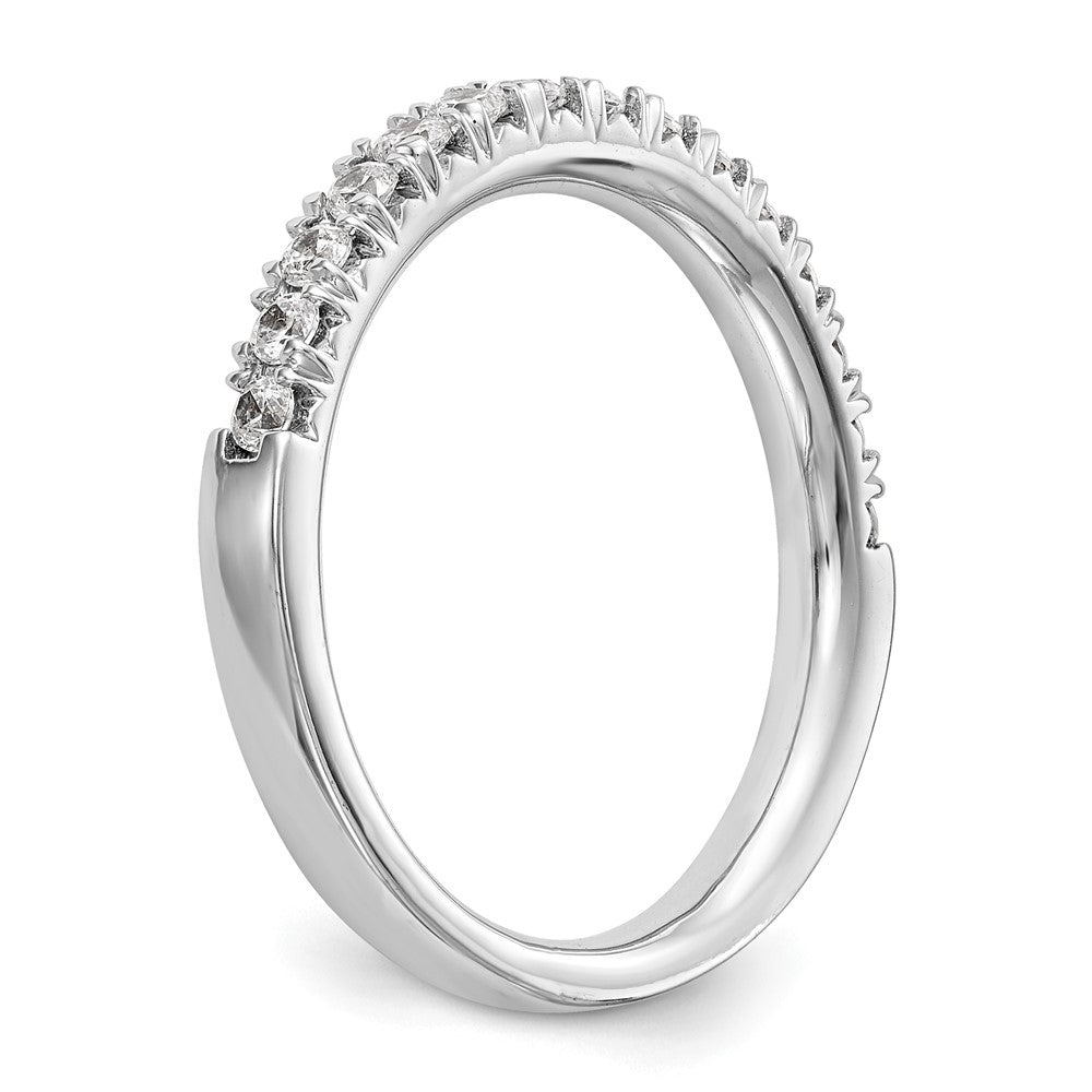14K White Gold 3/8 carat Diamond Complete Wedding Band