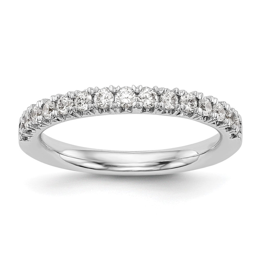 14K White Gold 3/8 carat Diamond Complete Wedding Band