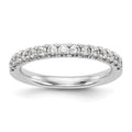 14K White Gold 3/8 carat Diamond Complete Wedding Band