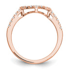 14K Rose Gold Diamond Wedding Band