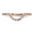 14K Rose Gold Diamond Wedding Band