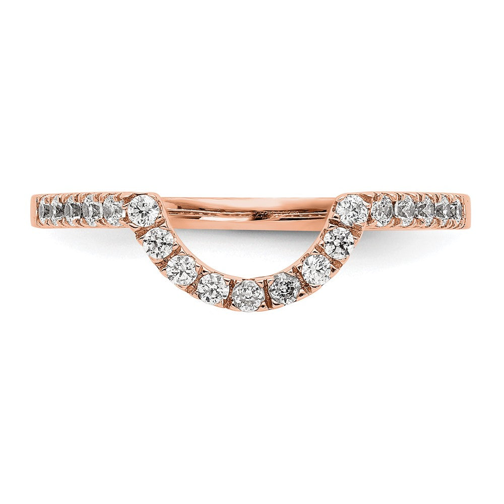 14K Rose Gold Diamond Wedding Band
