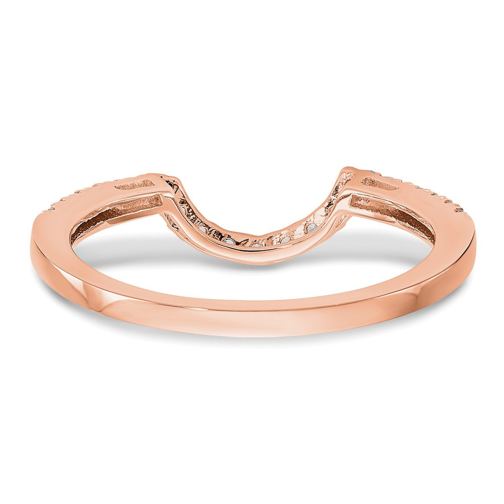 14K Rose Gold Diamond Wedding Band