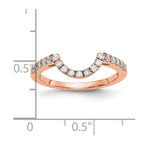 14K Rose Gold Diamond Wedding Band
