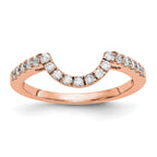 14K Rose Gold Diamond Wedding Band