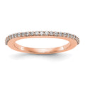 14K Rose Gold Diamond Wedding Band
