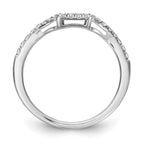 True Origin 14K White Gold 1/5 carat Lab Grown Diamond VS+ F+ Complete Wedding Band